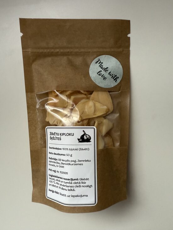 Žāvētu ķiploku šķēlītes 